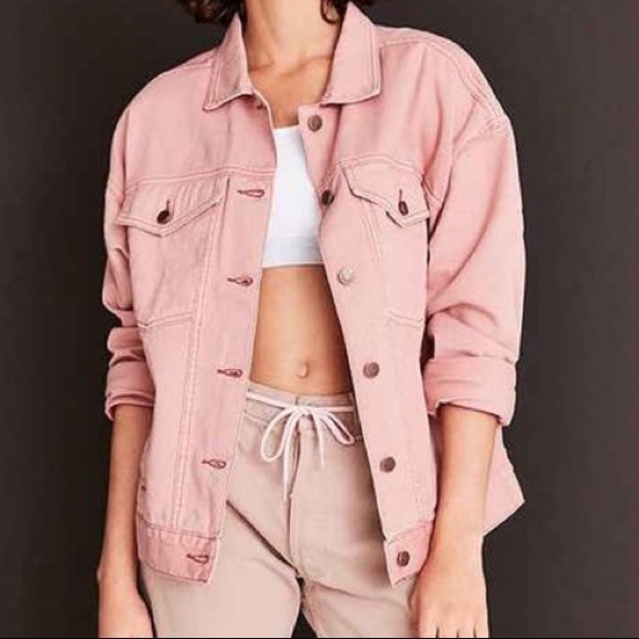 BDG Pink Denim Jacket - Picture 3 of 7